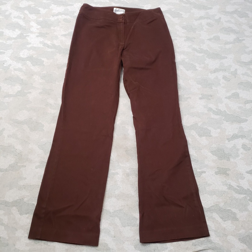 Vintage Pendleton Pants Womens 8 Red No Pockets Bootcut Western Rodeo